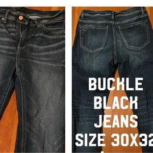 Buckle Black Jeans 30x32